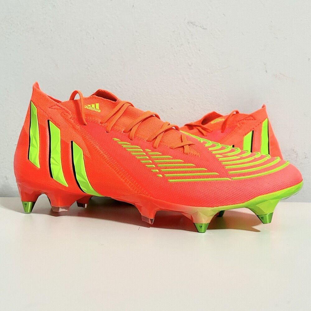 Adidas Predator Edge.1 SG “Solar Red Green” Men’s Size 7.5-10.5 Soccer Cleats